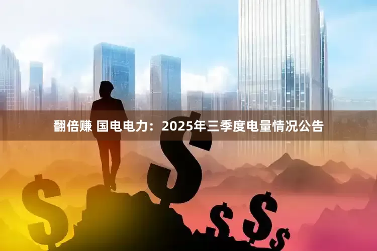 翻倍赚 国电电力：2025年三季度电量情况公告